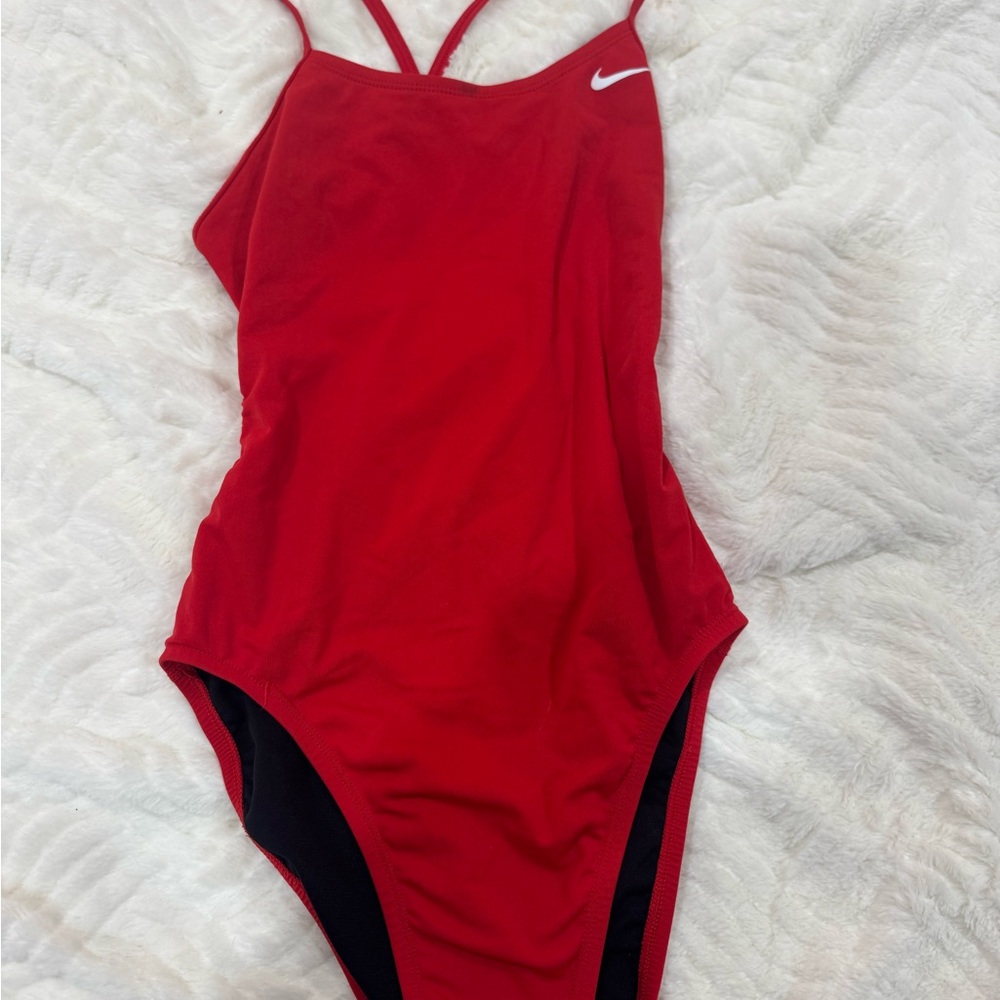 Nike Women's Red One Piece Swimsuit